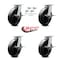 Service Caster 8 Inch Kingpinless Glass Filled Nylon Caster Set with Brakes and Swivel Locks SCC-KP30S820-GFNR-SLB-BSL-4 - alternate 6